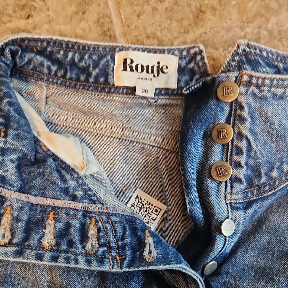 Rouje Blue High Rise Jeans with Vintage Appeal